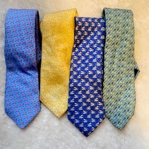 Lot of 4 Vineyard Vines Silk Ties